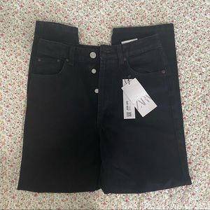 Zara High-Rise Straight Jeans